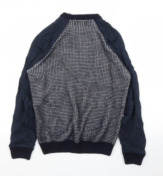 River Island Mens Blue Pullover Jumper Size S