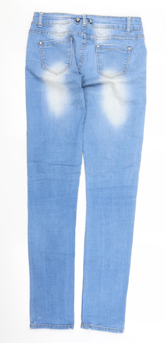 Re-dress Womens Blue Denim Skinny Jeans Size 28 in L32 in