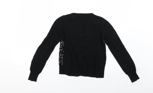 Gap Girls Black Cape Jumper Size 10-11 Years