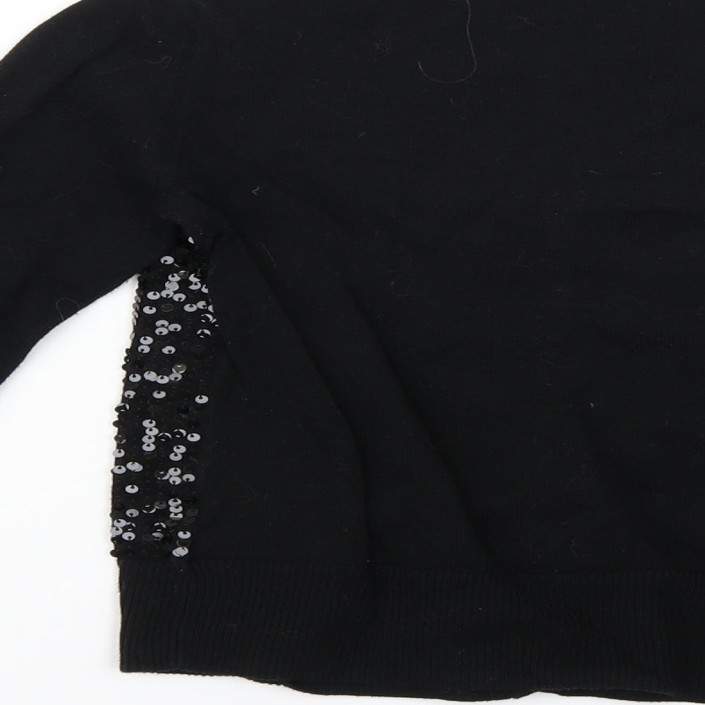 Gap Girls Black Cape Jumper Size 10-11 Years