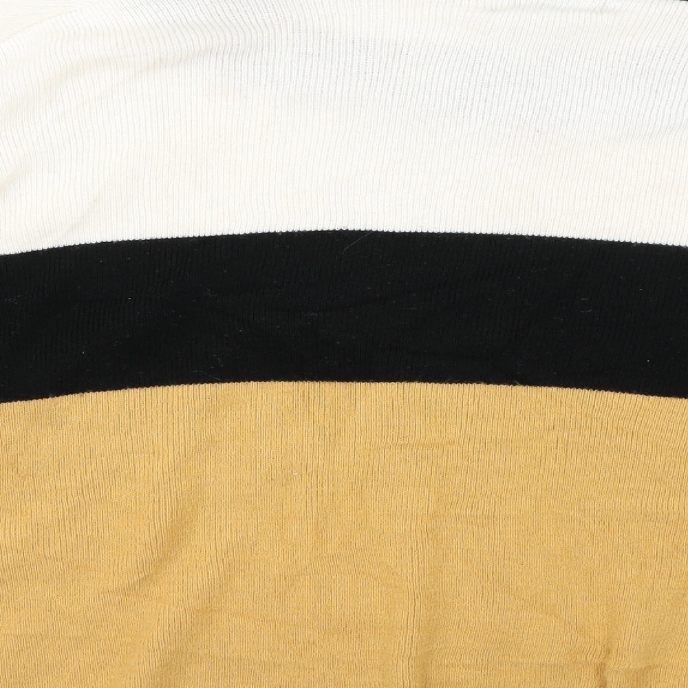 in the style Womens Multicoloured Striped Pullover Jumper Size 10