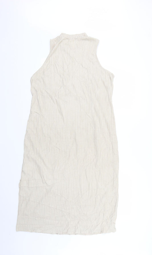H&M Womens Beige Bodycon Size L
