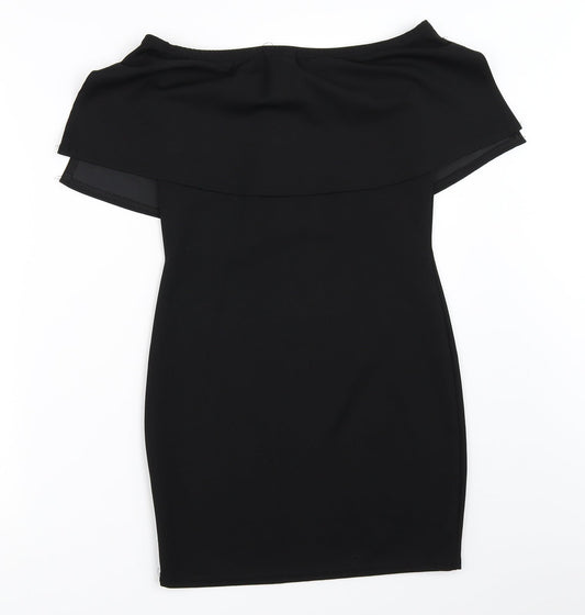 PRETTYLITTLETHING Womens Black Bodycon Size 10