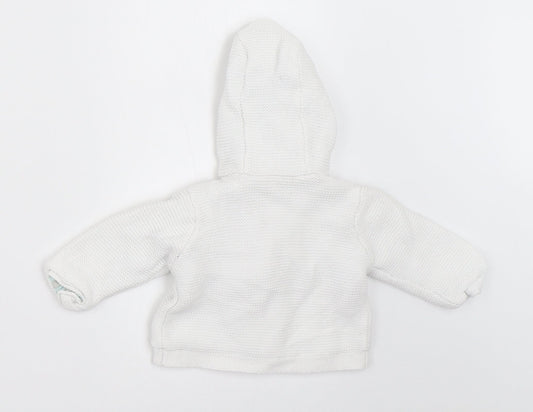 Mini Club Baby White Cardigan Jumper Size 0-3 Months