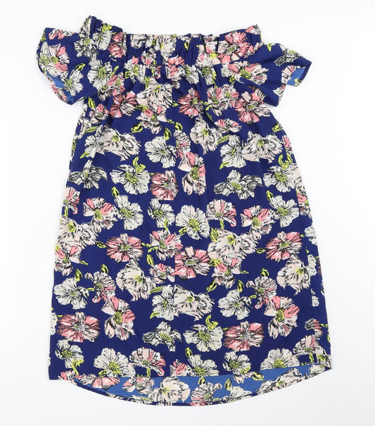 Atmosphere Womens Blue Floral Shift Size 10