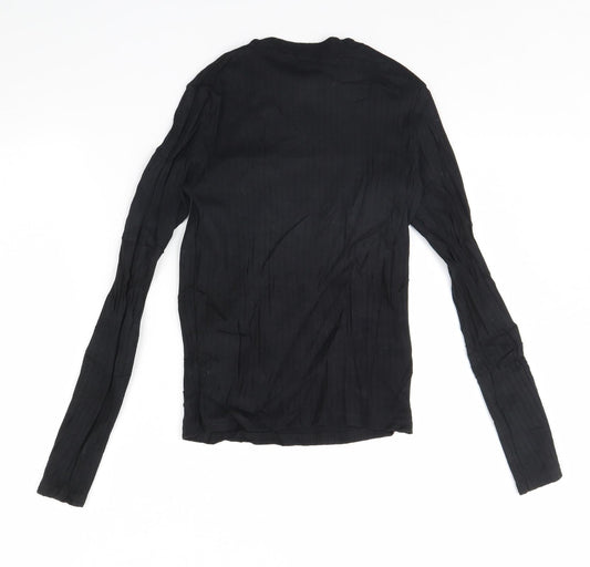 River Island Womens Black Basic Blouse Size 8