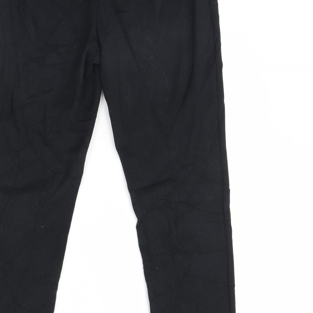 M&S Womens Black Trousers Size 10 L28 in