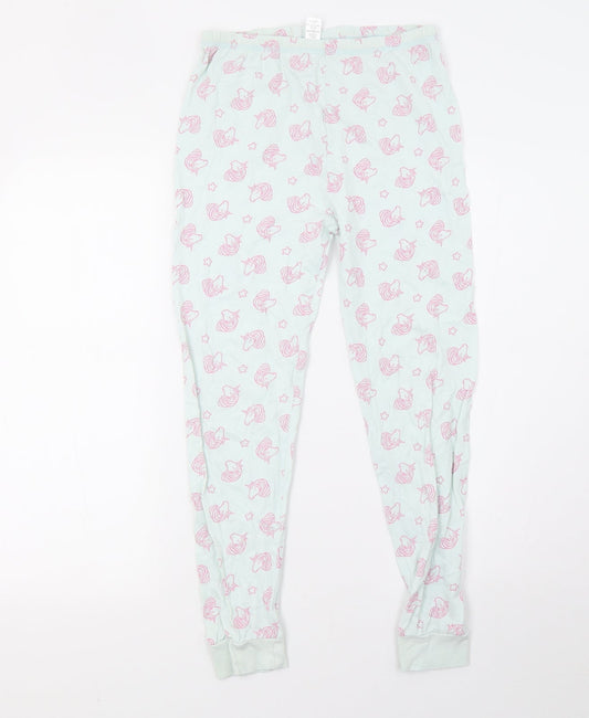 George Girls Blue Polka Dot Pyjama Set Size 10-11 Years