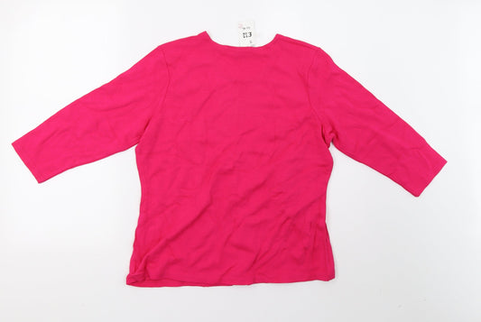 cmd Womens Pink Pullover Sweatshirt Size XL