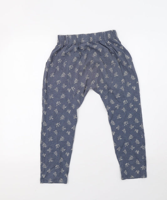 NEXT Girls Blue Polka Dot Pyjama Pants Size 7 Years
