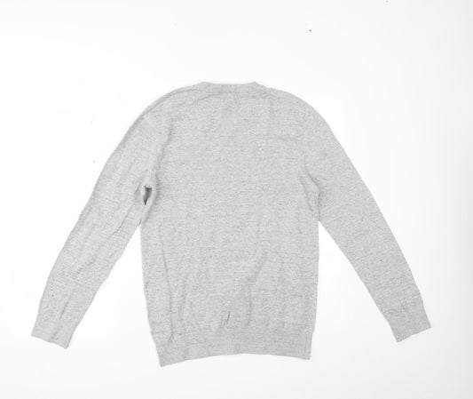 H&M Mens Grey Pullover Jumper Size S