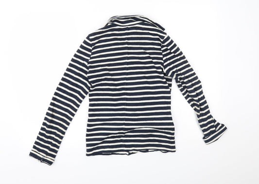 NEXT Womens Blue Striped Jacket Blazer Size 6