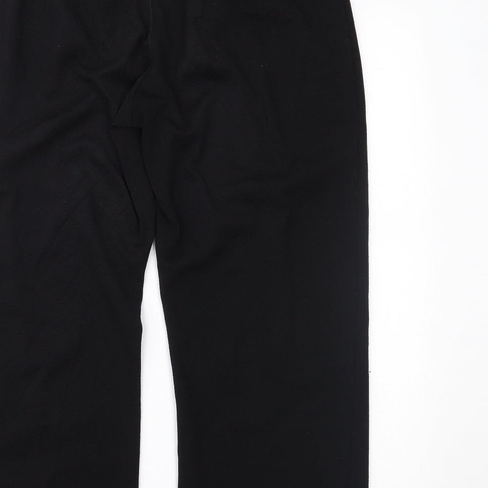 Boohoo Womens Black Trousers Size 16 L26 in