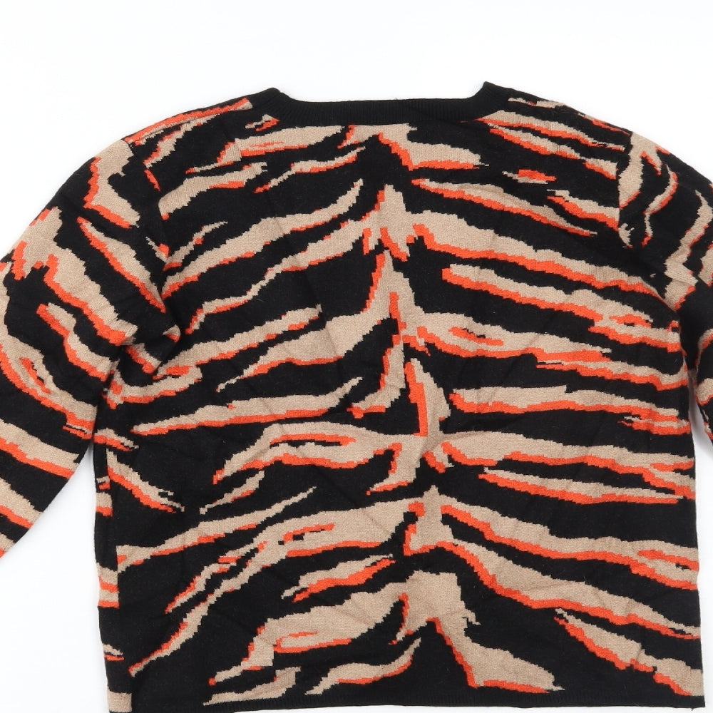 Very Womens Multicoloured Animal Print Pullover Jumper Size 12