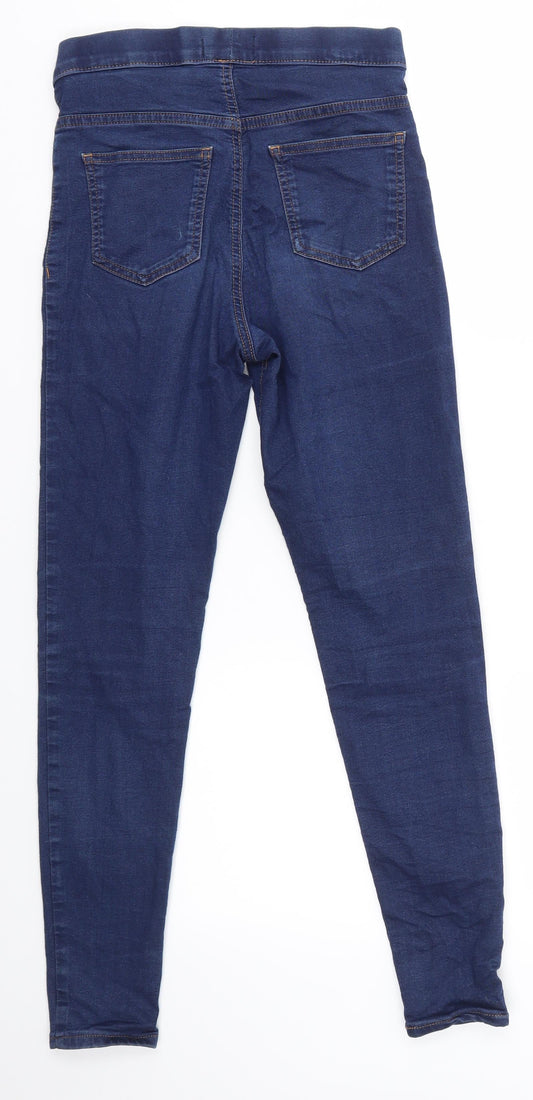 M&S Womens Blue Skinny Jeans Size 8 L26 in