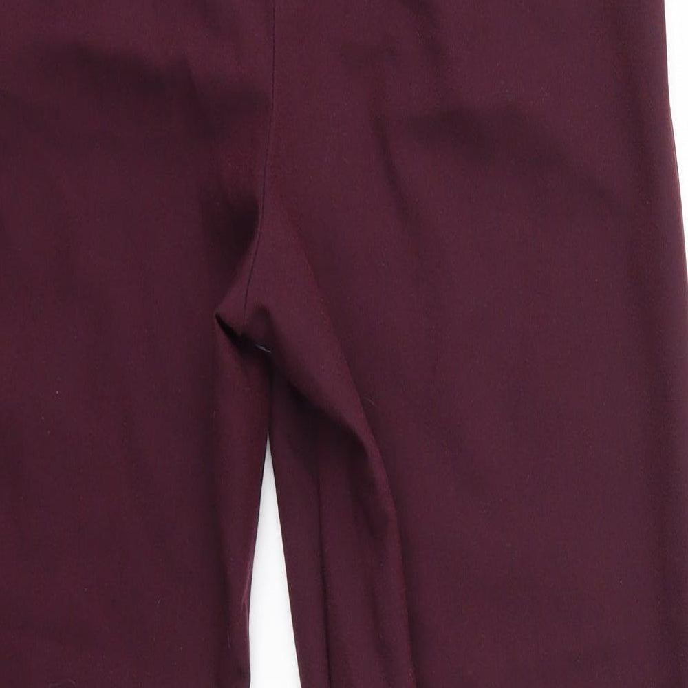 New Look Womens Purple Dress Pants Trousers Size 8 L26 in