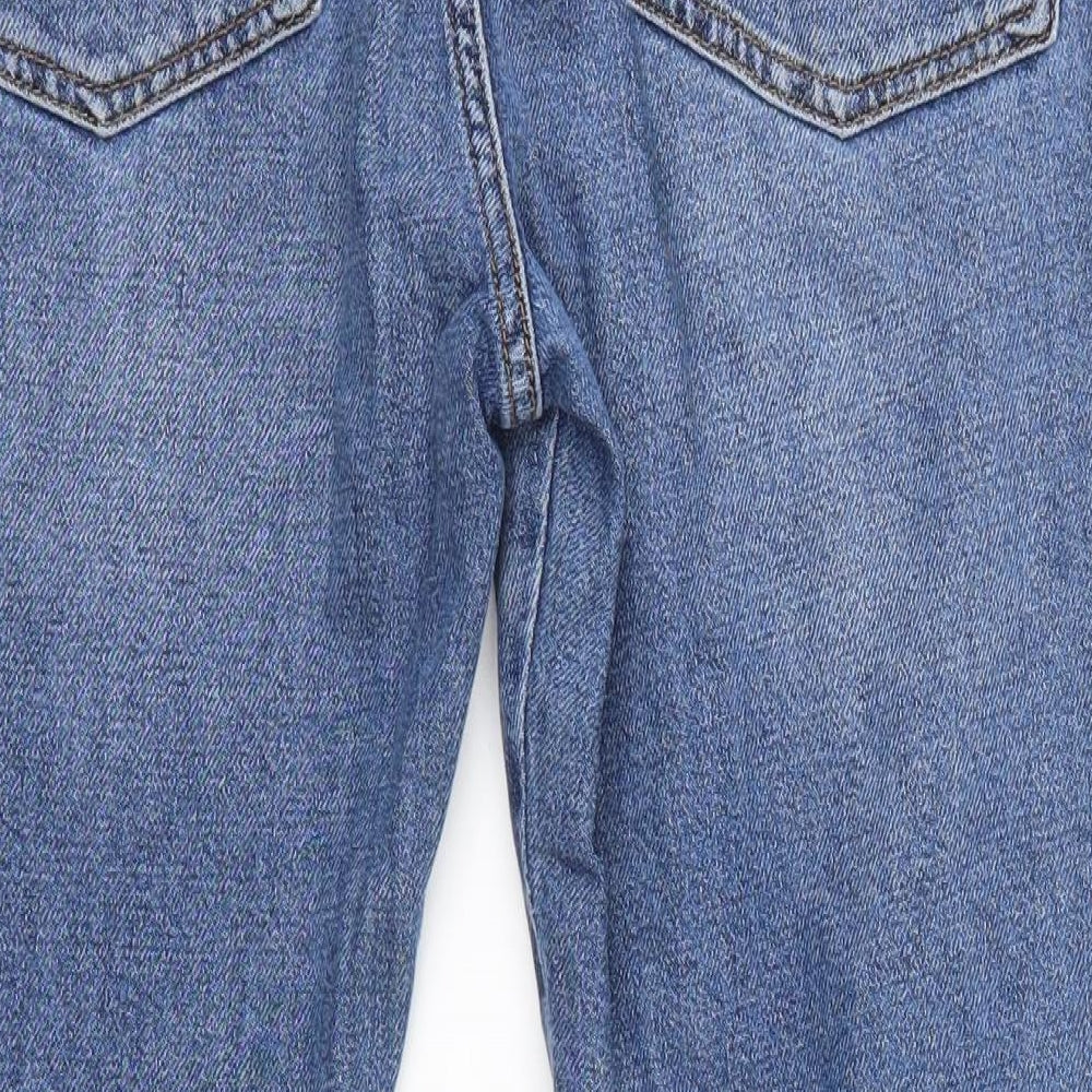 Topshop Womens Blue Straight Jeans Size 32 in L30 in