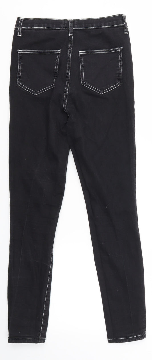 Pretty Little Thing Womens Black Jegging Jeans Size 8 L26 in
