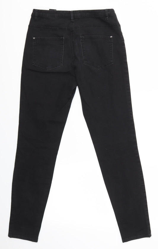 H&M Womens Black Skinny Jeans Size 8 L28 in