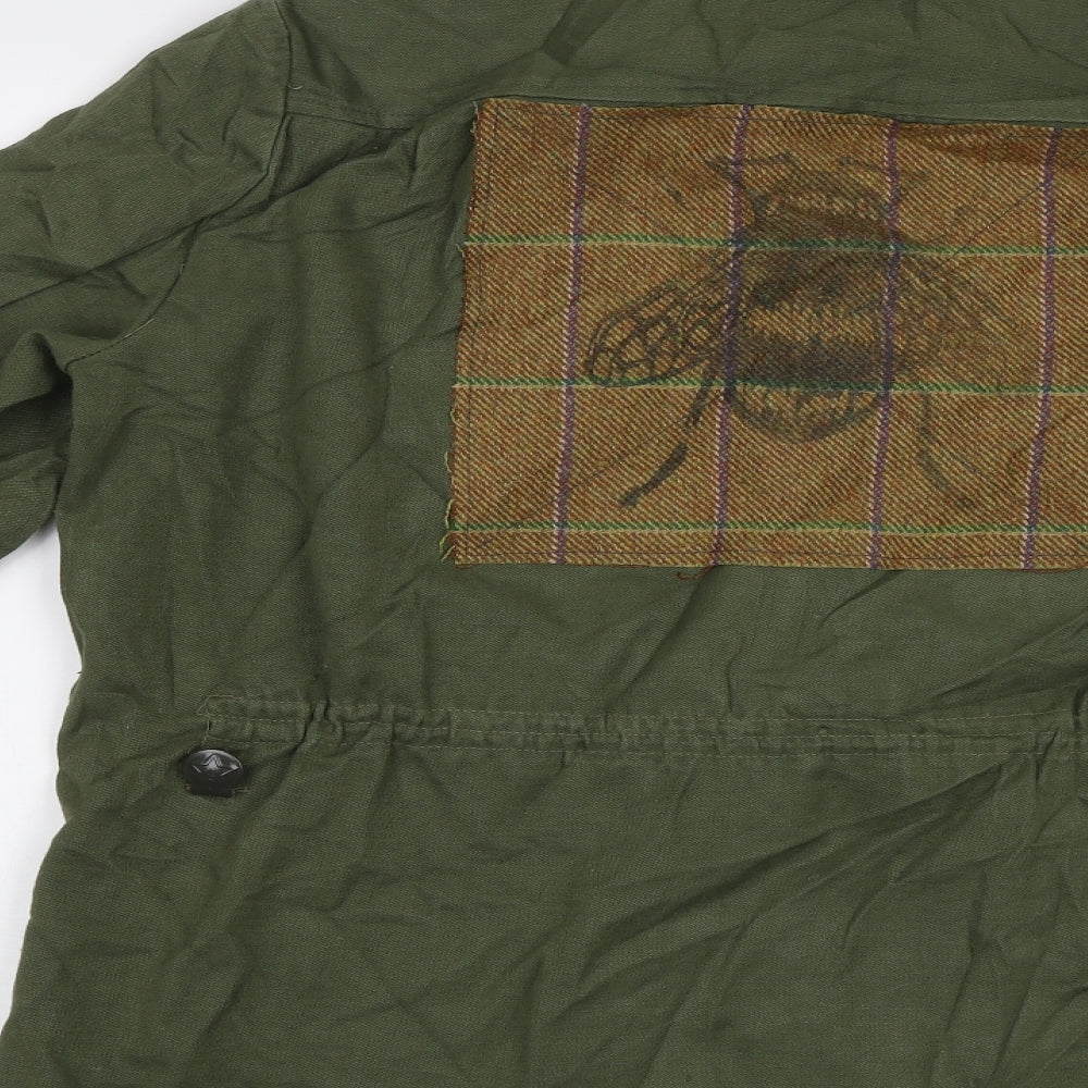 Preworn Womens Green Canvas Jacket Size L