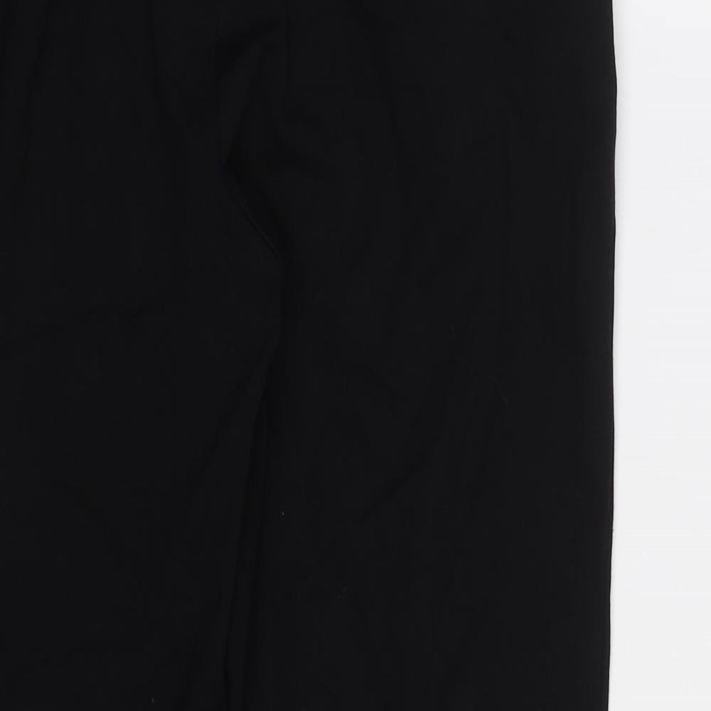 M&S Womens Black Trousers Size 10 L25 in