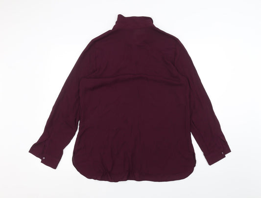 Debinhams Womens Purple Basic Button-Up Size 14