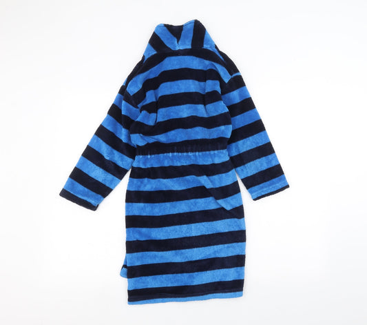 Kangaroo Boys Blue Striped Robe Size 7-8 Years