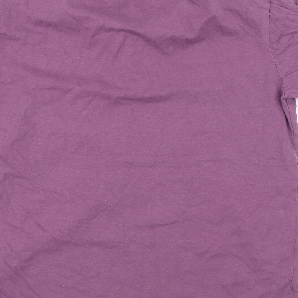 Studio Mens Purple Polo Size M