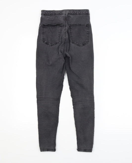 Topshop Womens Grey Skinny Jeans Size 30 in L30 in