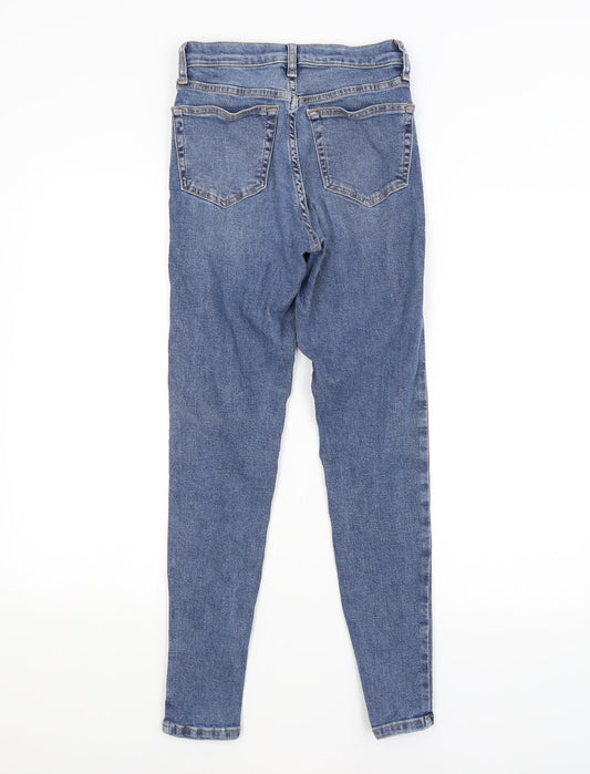 Topshop Womens Blue Skinny Jeans Size 26 in L32 in