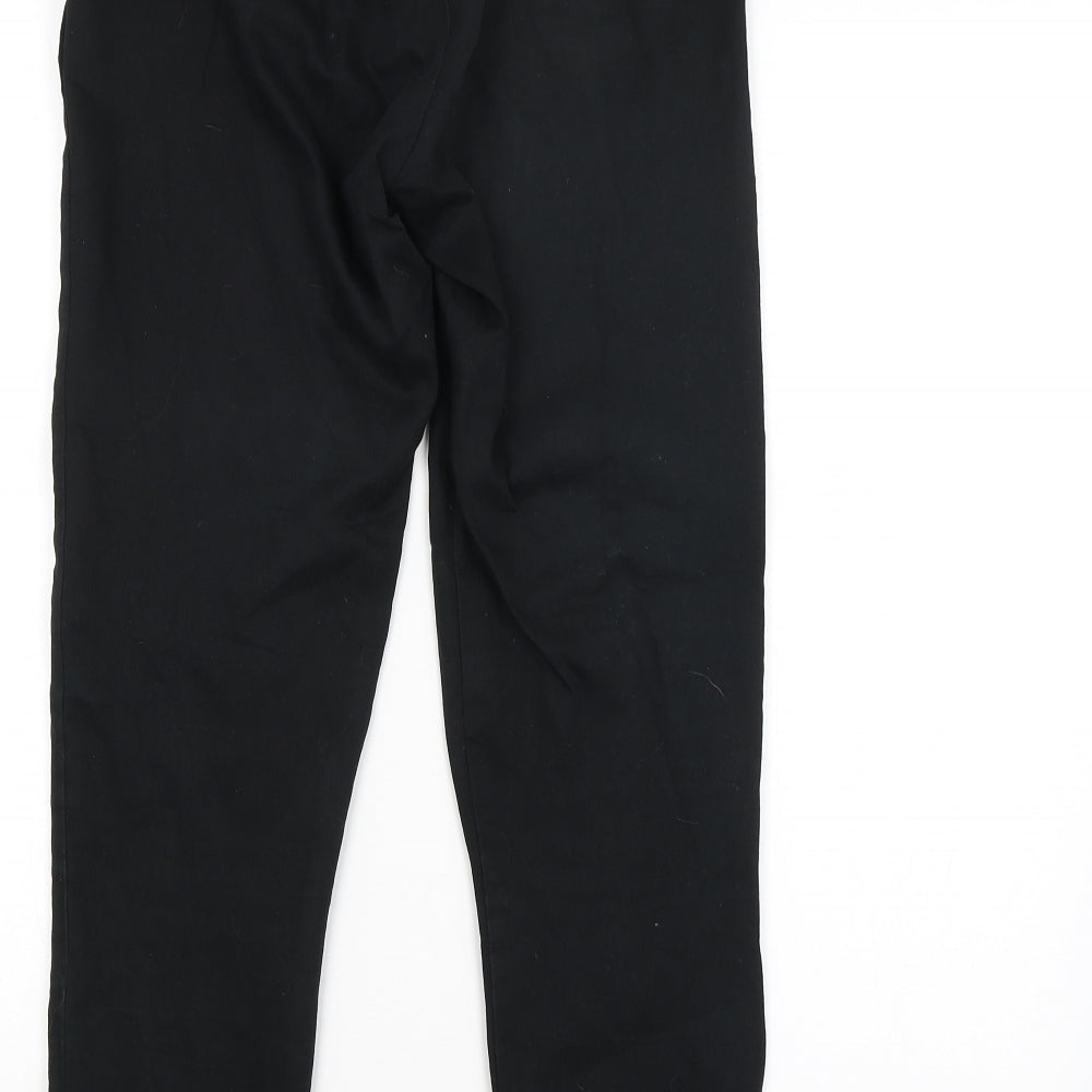 H&M Womens Black Trousers Size 6 L25 in