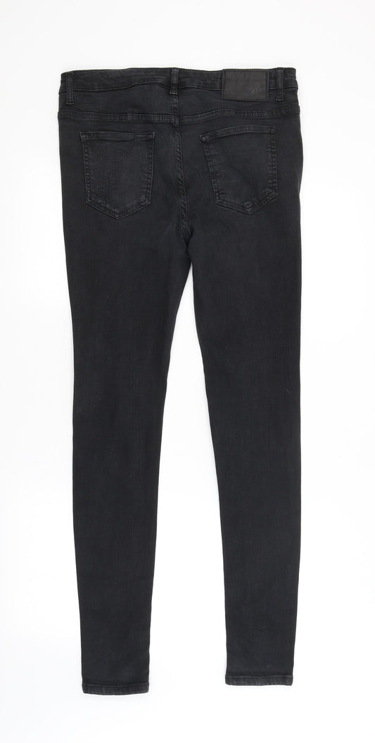 Preworn Womens Black Skinny Jeans Size 32 in L30 in