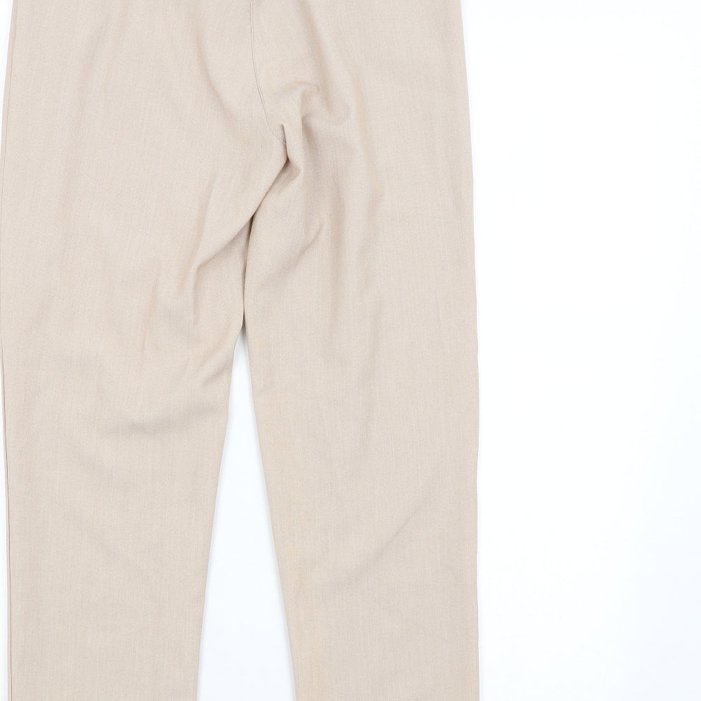 NIKKA Womens Beige Trousers Size 12 L27 in