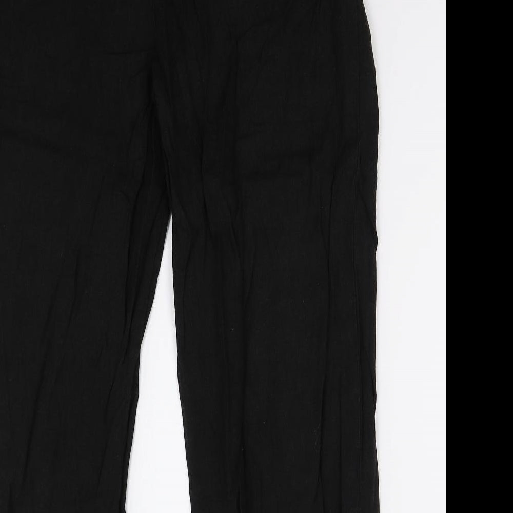 Papaya Womens Black Trousers Size 16 L24 in