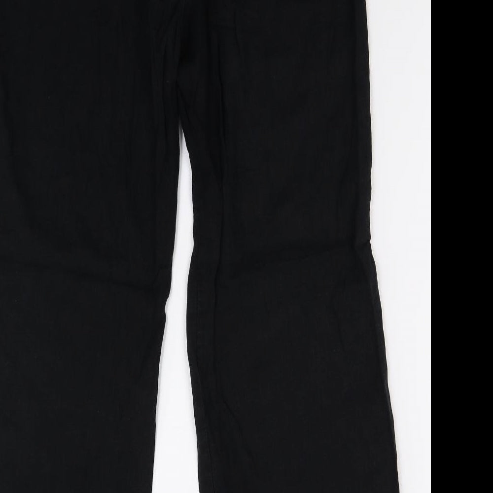 NEXT Womens Black Trousers Size 16 L29 in