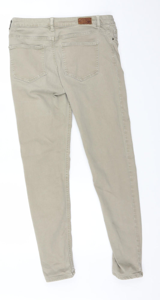 Zara Womens Beige Skinny Jeans Size 8 L29 in