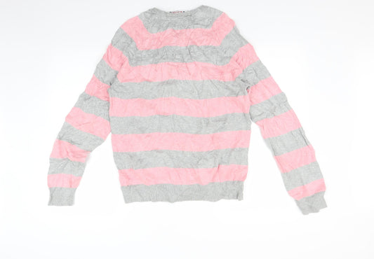 Burton Mens Multicoloured Striped Pullover Sweatshirt Size M