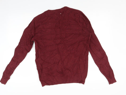 Zara Mens Purple Pullover Jumper Size M