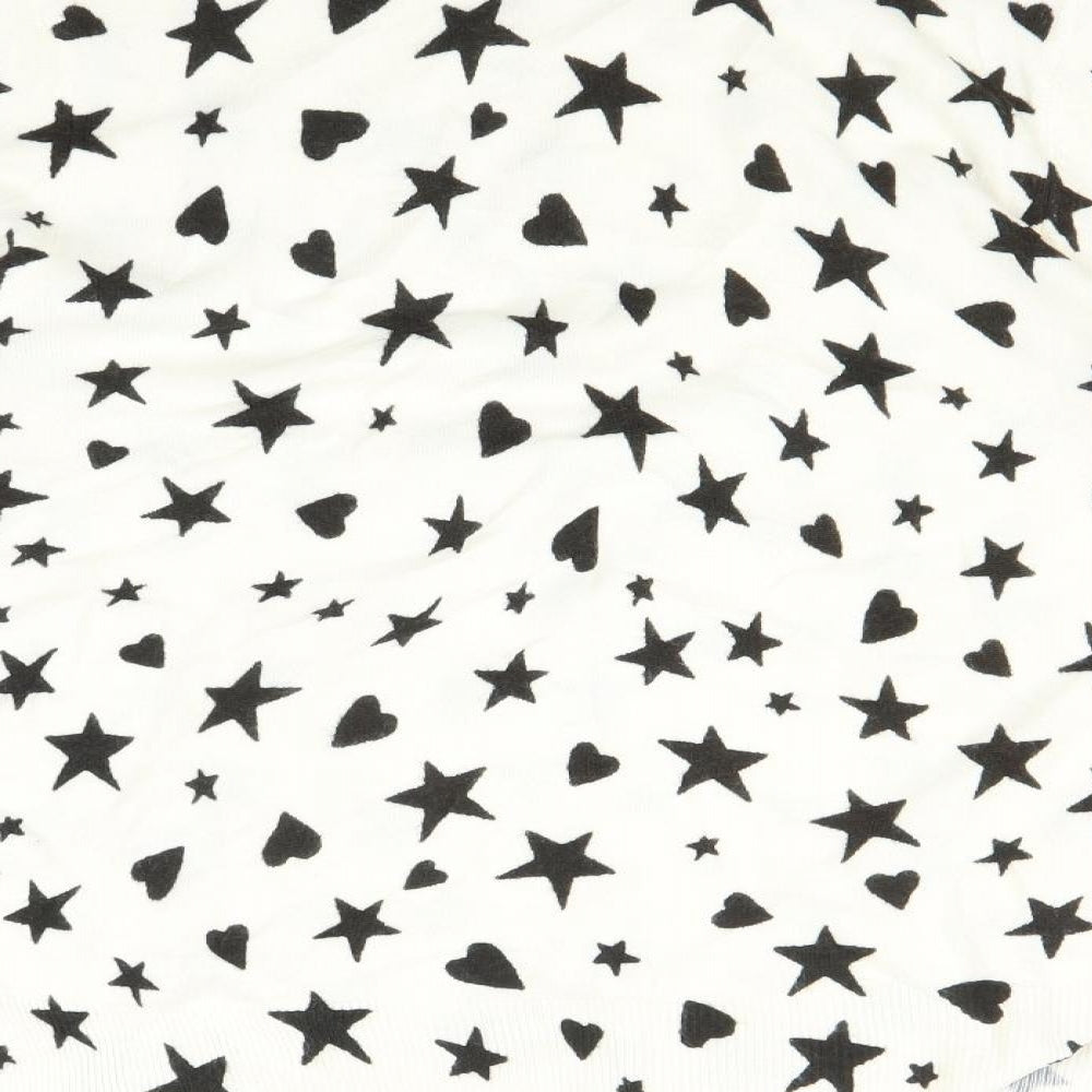 Marks and Spencer Womens Multicoloured Pullover Jumper Size 12 - star and heart print