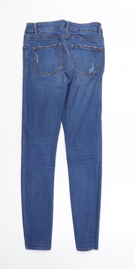 /denim Womens Blue Denim Tapered Jeans Size 8 L29 in