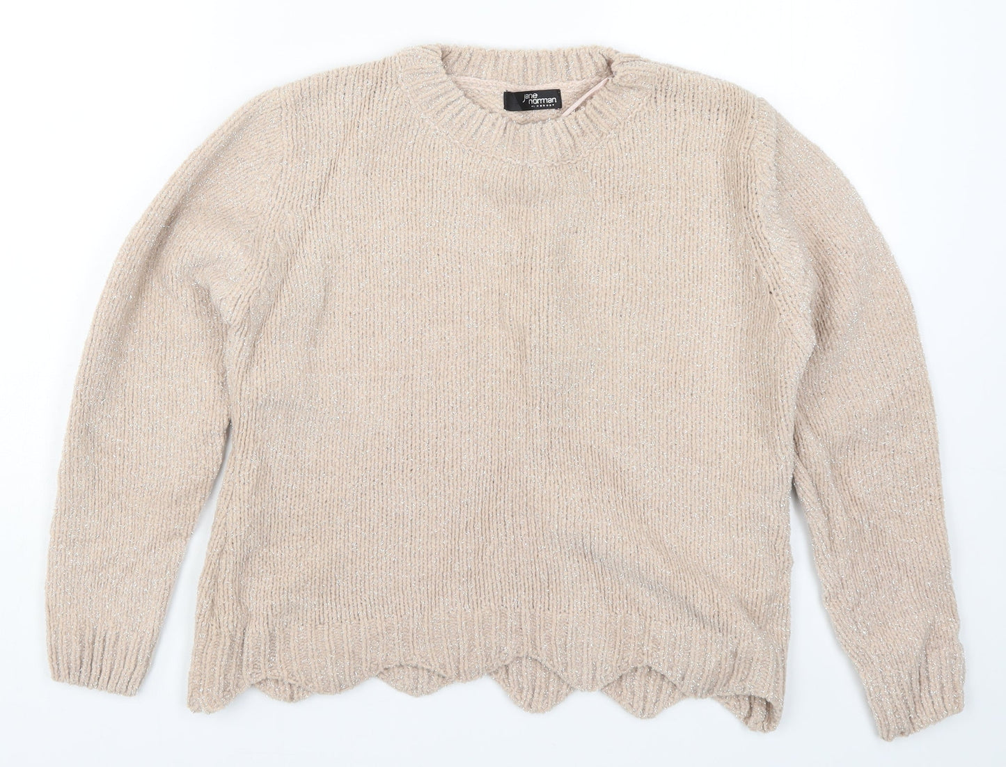 Jane Norman Womens Pink Knit Pullover Jumper Size 8