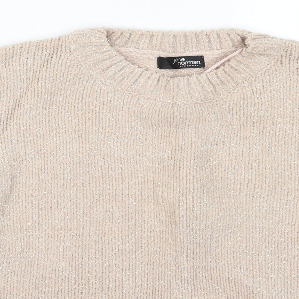 Jane Norman Womens Pink Knit Pullover Jumper Size 8