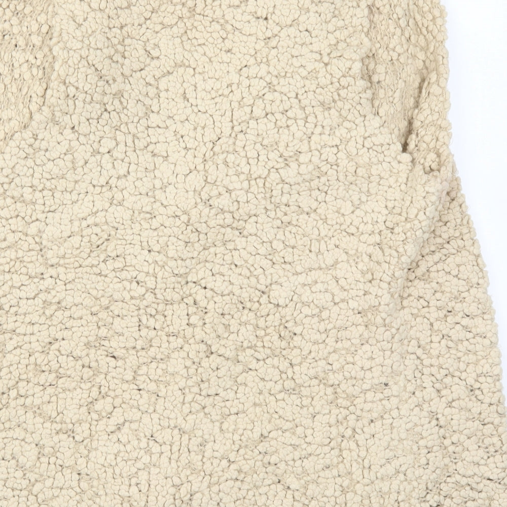 George Womens Beige Knit Cardigan Jumper Size L