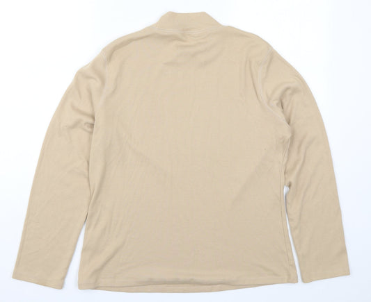 Alexara Womens Beige Basic T-Shirt Size XL
