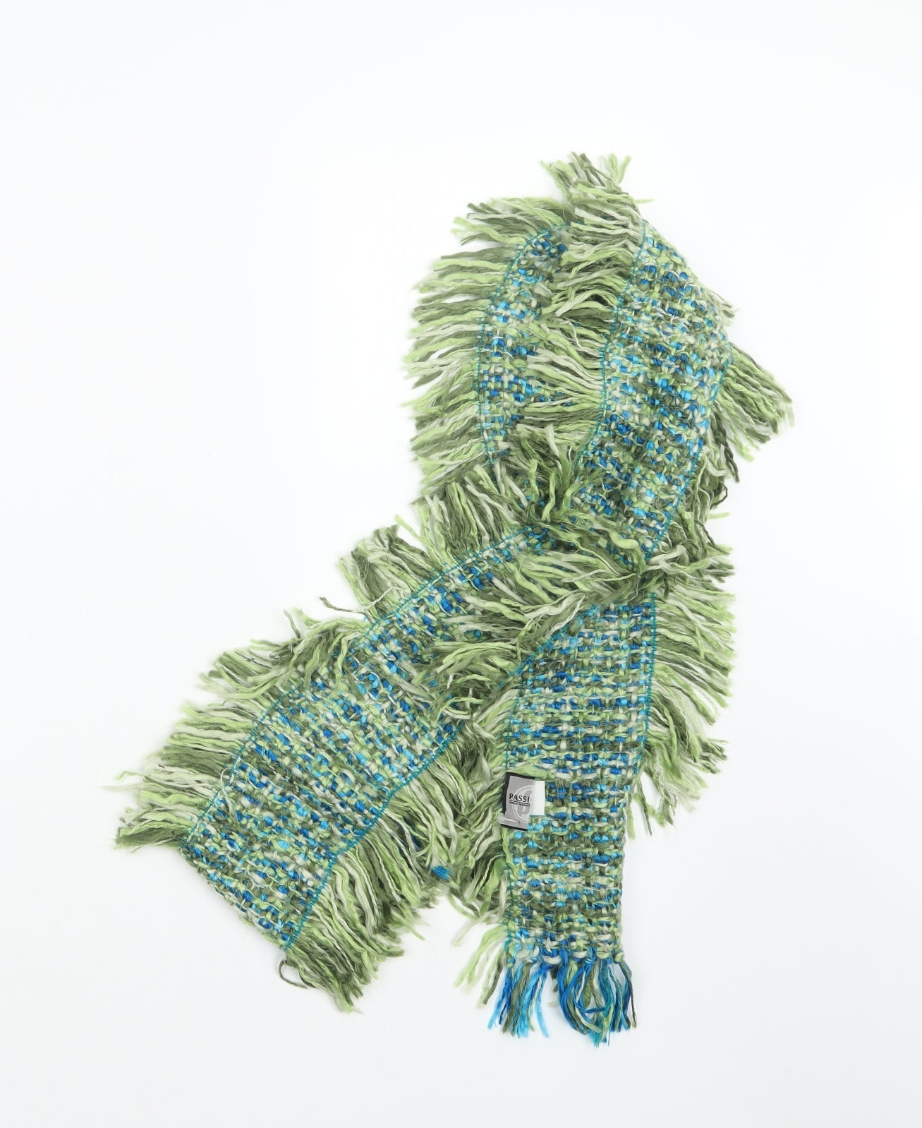 Passigatti Womens Green Knit Scarf