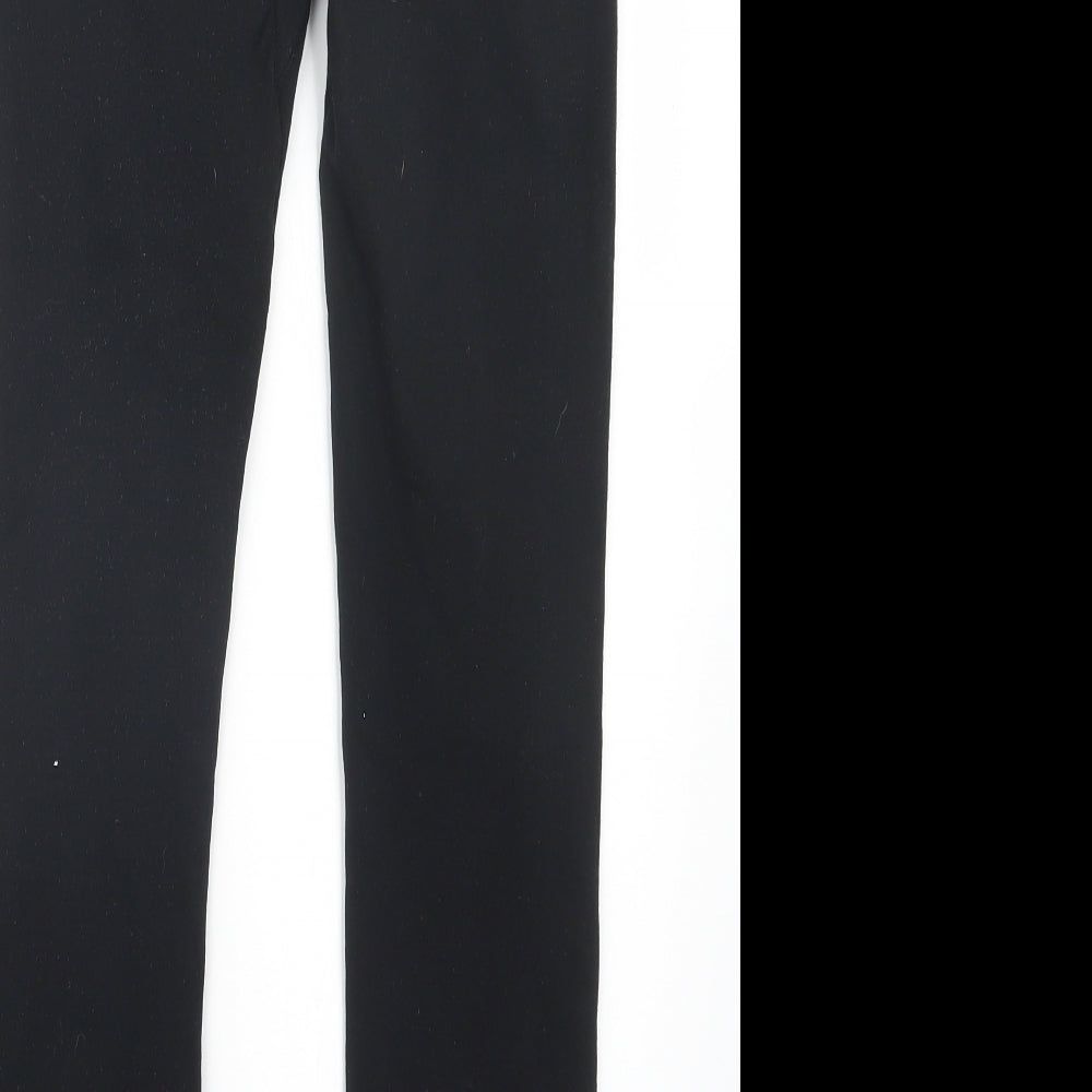 Preworn Womens Black Jogger Trousers Size 25 in L26 in