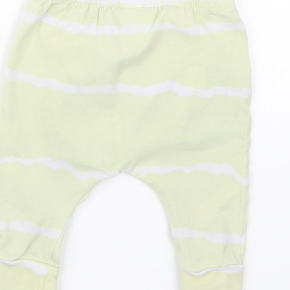 NEXT Baby Green Geometric Capri Trousers Size 0-3 Months