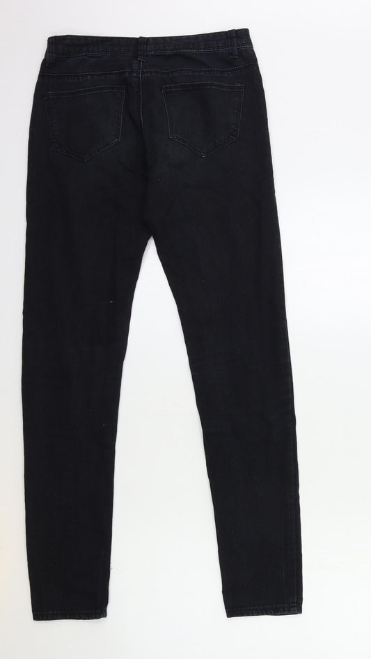 Denim & Co. Womens Black Denim Skinny Jeans Size 6 L31 in