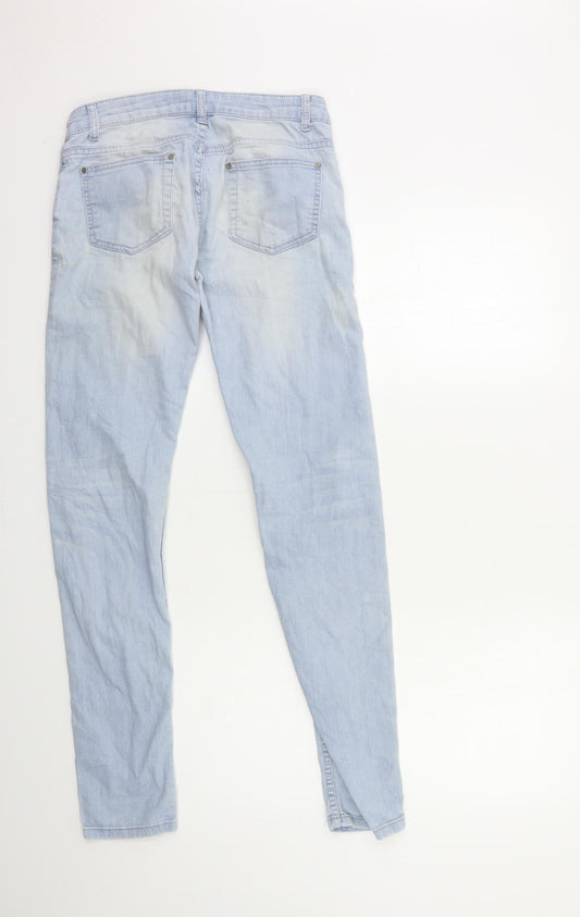 Preworn Womens Blue Denim Skinny Jeans Size 27 in L32 in