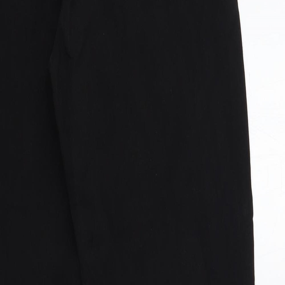 Preworn Womens Black Trousers Size 30 in L30 in